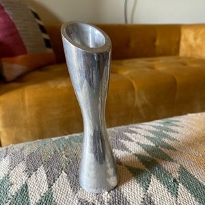 Nambe studio silver spiral candlestick  numbered stamped 7” candle holder